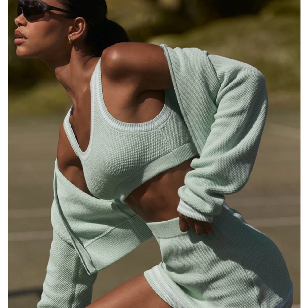 ALO Yoga Mint Green Skirt Set